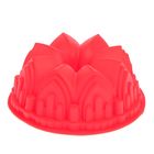 Форма силиконовая для выпечки Доляна «Немецкий кекс. Замок», 21×21×9 см, цвет МИКС - Фото 2