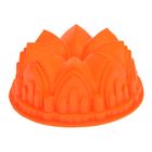 Форма силиконовая для выпечки Доляна «Немецкий кекс. Замок», 21×21×9 см, цвет МИКС - Фото 1