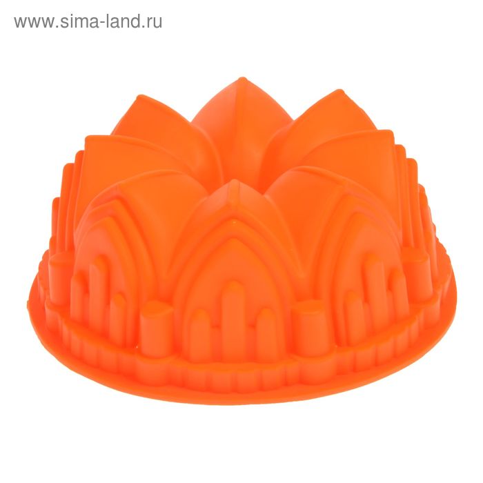 Форма силиконовая для выпечки Доляна «Немецкий кекс. Замок», 21×21×9 см, цвет МИКС - Фото 1