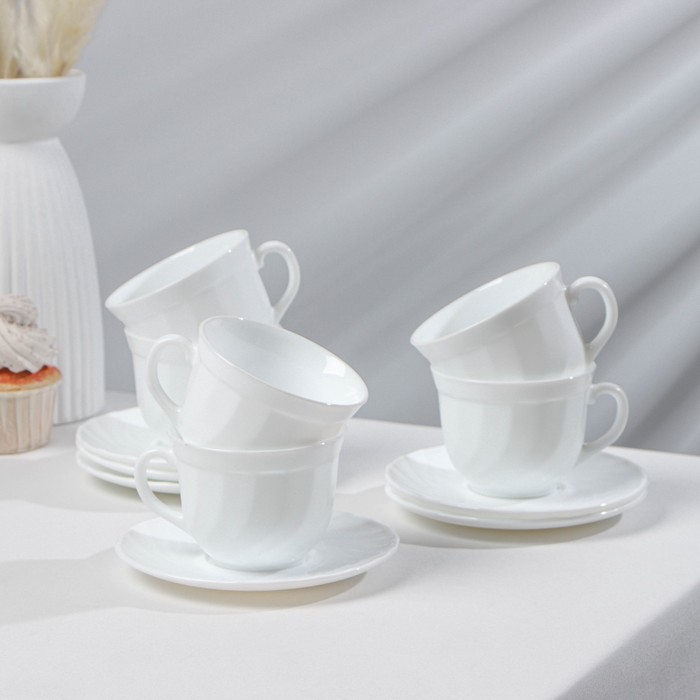 Сервиз чайный Luminarc Trianon, 220 мл, 6 персон, стеклокерамика