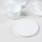 Сервиз чайный Luminarc Trianon, 220 мл, стеклокерамика, 6 персон, цвет белый - фото 68039947