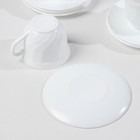 Сервиз чайный Luminarc Trianon, 220 мл, стеклокерамика, 6 персон, цвет белый - фото 68039948