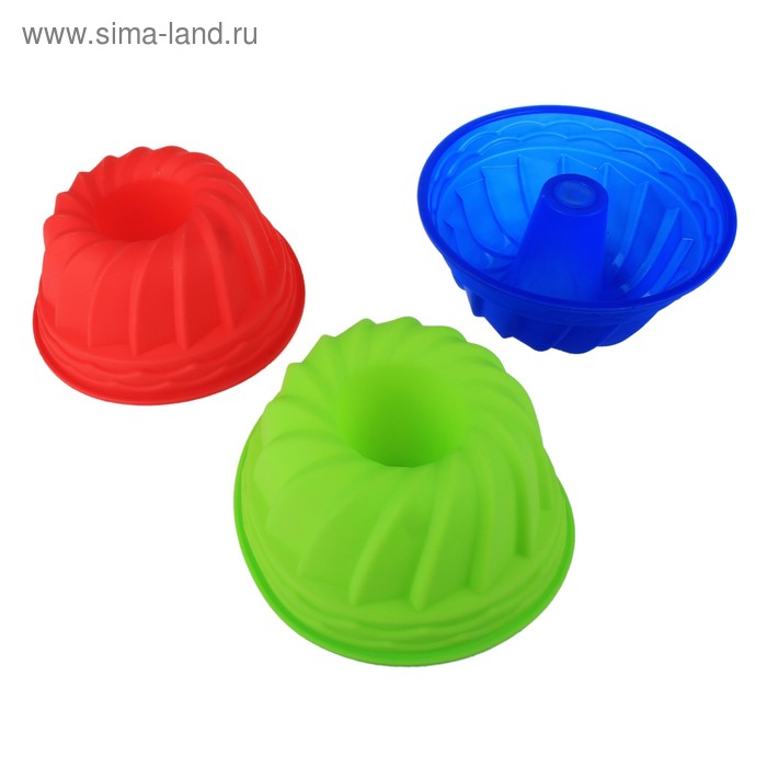 Форма силиконовая для выпечки «Немецкий кекс. Заварное печенье», цвет МИКС - Фото 1