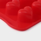Форма для шоколада Доляна «Сердечки», силикон, 20,5×10 см, 15 ячеек (3×2,6 см), цвет МИКС - Фото 5