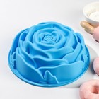 Форма силиконовая для выпечки Доляна «Роза», 23×8 см, цвет МИКС - Фото 1