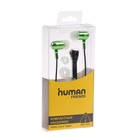 Наушники Human Friends Zipper, вакуумные, 95 дБ, 32 Ом, 3.5 мм, 1.2 м, зеленые - Фото 4