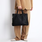 Сумка-тоут S.Lavia на молниях, наружный карман, цвет чёрный - фото 23250737