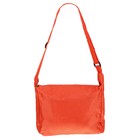 Сумка молодежная 1 отдел, 3 кармана, регулируемый ремень, оранжевая - Фото 3