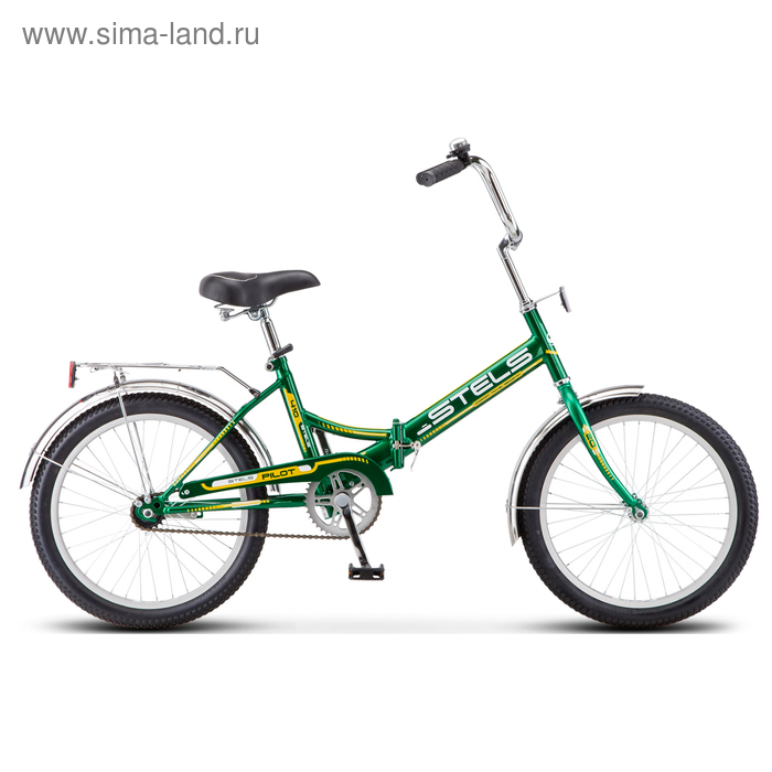 Велосипед 20" Stels Pilot-410, Z011, цвет зелёный/жёлтый, размер 13,5" - Фото 1