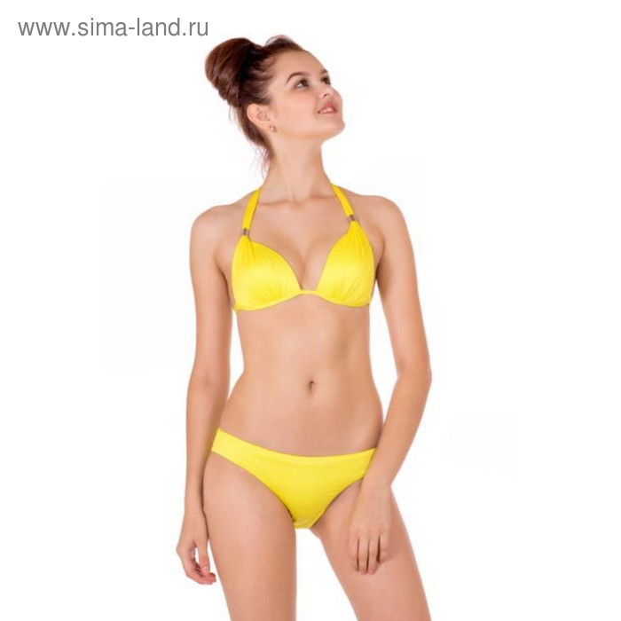 Бюстгальтер купальный женский, размер 70A, цвет жёлтый - Фото 1