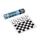 Шашки, настольная игра «Два пингвина», 24 шт., мягкое поле 29×29 см - Фото 1