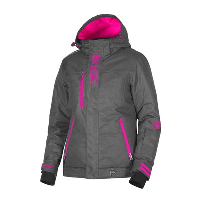 Куртка FXR Pulse без утеплителя, размер S-M, серый, розовый