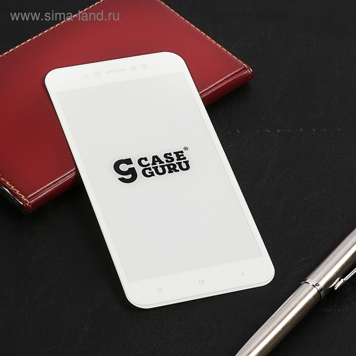 Защитное стекло CaseGuru для Xiaomi Redmi Note 5A, 0.33 мм, белое - Фото 1