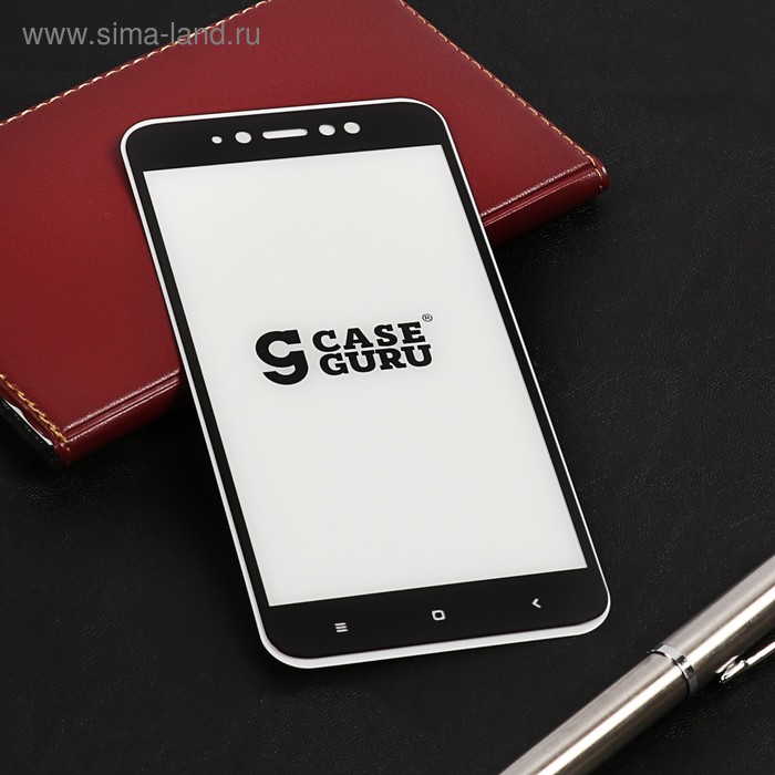 Защитное стекло CaseGuru для Xiaomi Redmi Note 5A Prime, 0.33 мм, черное - Фото 1