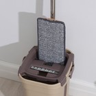 Швабра с отжимом и ведро Доляна, швабра плоская, ведро с отсеками для полоскания и отжима 8 л, запасная насадка из микрофибры, МИКС - Фото 14