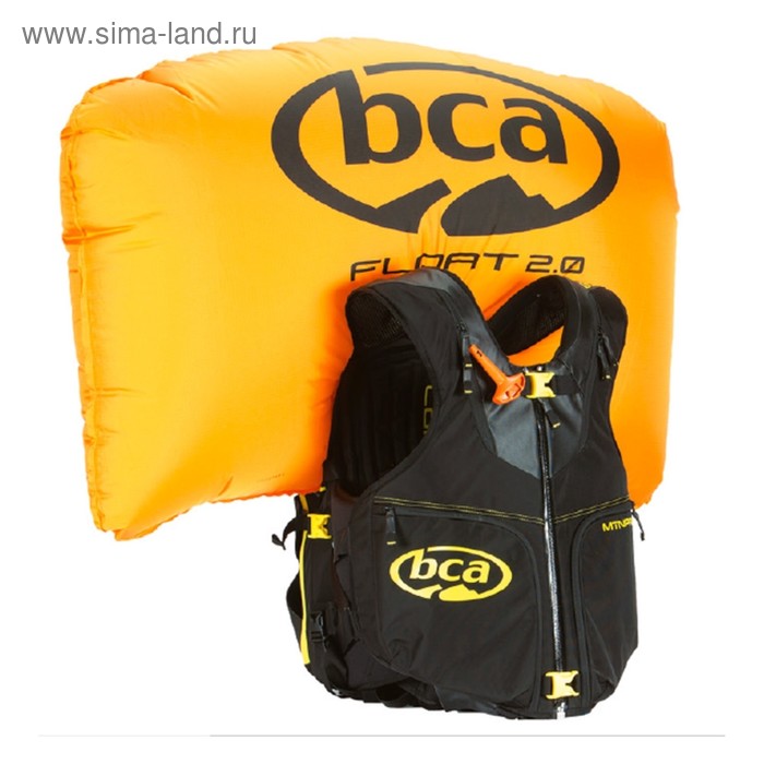 Жилет защитный с лавинным рюкзаком BCA Float MtnPro 2.0, размер M-L, чёрный, жёлтый - Фото 1