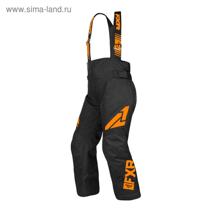 Штаны FXR Clutch с утеплителем, размер XL, чёрные, оранжевые - Фото 1