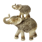 Сувенир "2 слона с песочным орнаментом на попоне" 16х6,5х9,5 см - Фото 3