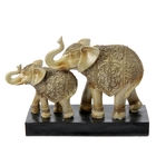 Сувенир "2 слона с песочным орнаментом на попоне на подставке" 22,5х8х7,5 см - Фото 1