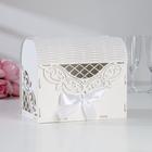 Шкатулка подарочная «Семейный банк для сбора денег. Ажурный», со стразами, белый, 23.5×17×20 см - Фото 1