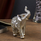 Сувенир "Слон индийский с серебрянными ушками" 9х4,5х12,5 см - Фото 2