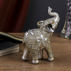 Сувенир "Слон индийский с серебрянными ушками" 9х4,5х12,5 см - Фото 3