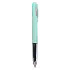 Ручка шариковая автоматическая 4-х цветная, корпус зеленый Перламутр, штрихкод на штуке - Фото 1