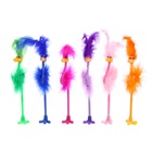 Ручка-прикол Calligrata «Пух - Страус», с хохолком, синий стержень, шариковая, МИКС - Фото 5