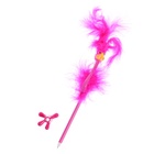 Ручка-прикол Calligrata «Пух - Страус», с хохолком, синий стержень, шариковая, МИКС - Фото 2