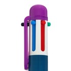 Ручка шариковая автоматическая, 6-ти цветная, "Пони" МИКС (штрихкод на штуке) - Фото 2