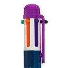 Ручка шариковая автоматическая, 6-ти цветная, "Пони" МИКС (штрихкод на штуке) - Фото 3