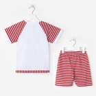 Комплект «Моряк» Collection, цвет красный, рост 116-122 см - Фото 3