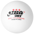Мяч для наст. тенниса DHS 3***, арт. CD40AO, ITTF Appr., упак. 10 шт, белый - Фото 2