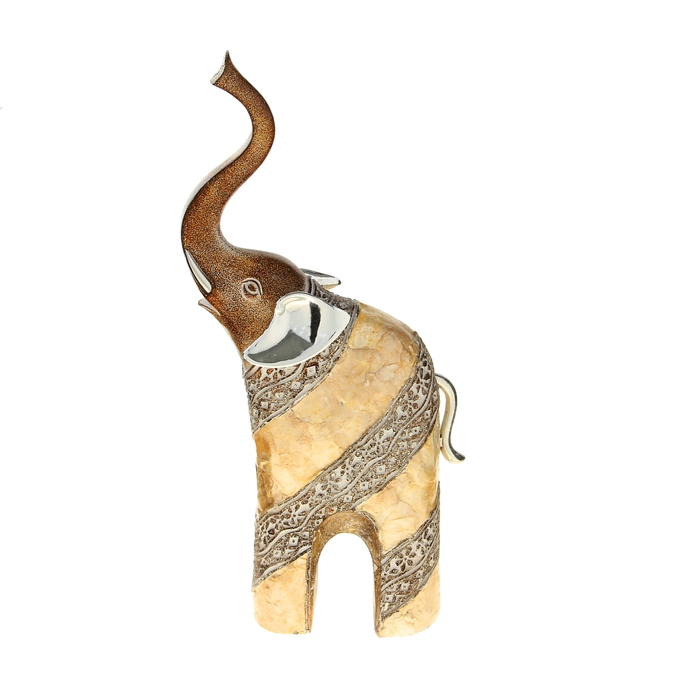 Сувенир "Слон саванный с кремовыми полосками" 15х7,5х32,5 см - Фото 1