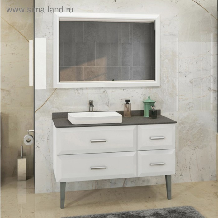 Зеркало Comforty «Империя 120», 1180×800 мм, цвет белый - Фото 1