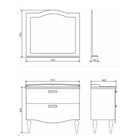 Зеркало Comforty «Монако 100», 100×90 см, цвет белый - Фото 2