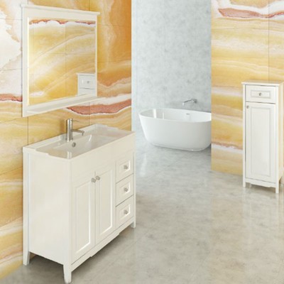 Зеркало Comforty «Тбилиси 90», 900×828 мм, цвет белый