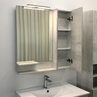 Зеркало шкаф Comforty Верона 75 для ванной комнаты, цвет дуб белый - Фото 4