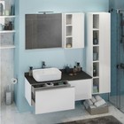 Зеркало шкаф Comforty Милан 120 для ванной комнаты, цвет белый - фото 298182004