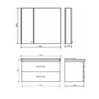 Зеркало шкаф Comforty Неаполь 100 для ванной комнаты, цвет белый - Фото 2