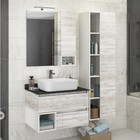 Зеркало шкаф Comforty Прага 75 для ванной комнаты, цвет дуб белый - Фото 1