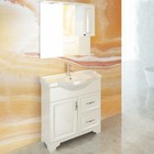 Зеркало шкаф Comforty Севилья 85 для ванной комнаты, цвет слоновая кость - Фото 1