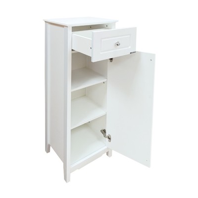 Пенал для ванной комнаты Comforty «Тбилиси 40», 428×355×1228 мм, цвет белый