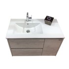 Тумба - умывальник подвесная Comforty «Бремен-90», раковина Comforty 9090EL, цвет дуб белый - Фото 9