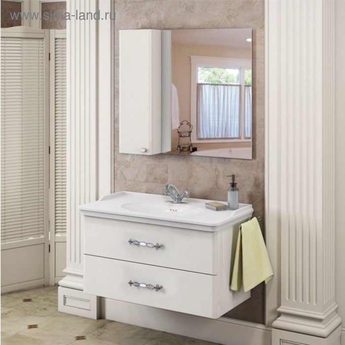 Тумба-умывальник COMFORTY «Неаполь-100» белый с раковиной COMFORTY 50110 - Фото 1
