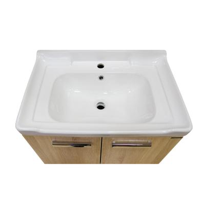 Тумба – умывальник Comforty «Рига – 70», с раковиной COMFORTY 9335-70, цвет дуб сонома