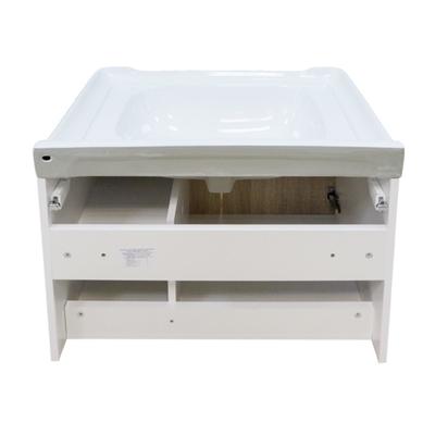 Тумба – умывальник Comforty «Рига – 70», с раковиной COMFORTY 9335-70, цвет дуб сонома