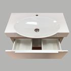 Тумба-умывальник COMFORTY «Самара-76» кофе полоска с раковиной «Signo 76 F01»/«Infinity 76»   440447 - Фото 9