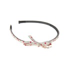 ободок для волос классика под кожу бантик 0,5 см квадратики микс - Фото 1