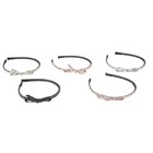 ободок для волос классика под кожу бантик 0,5 см квадратики микс - Фото 2